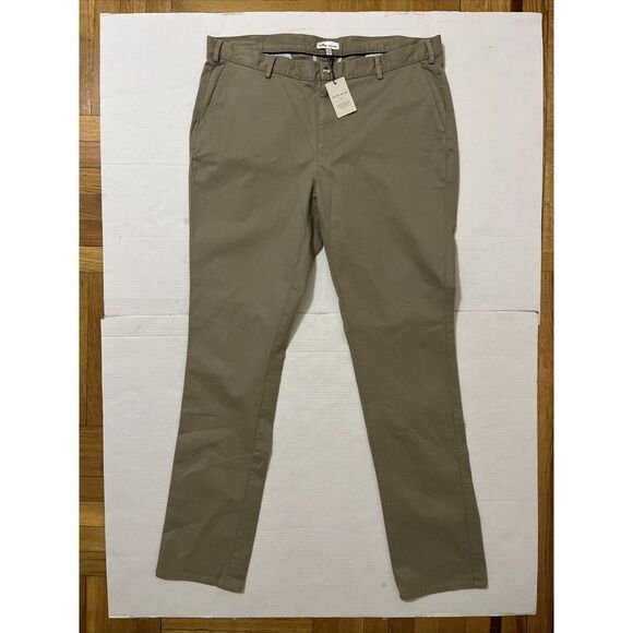 Peter Millar Crown Chino Golf Pants Pima Cotton‎ Sag Khaki MSRP $175 SZ 40 New